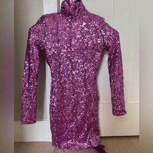 Fashion Nova, XS, purplish Pink dress.